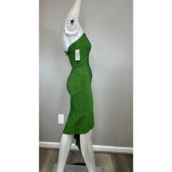 NWT Herve Leger Slashed Bandage Strapless Mini Dress Size XS $990 - Picture 4 of 10
